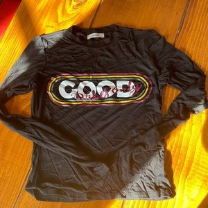 Black good vibes only size small long sleeve shirt